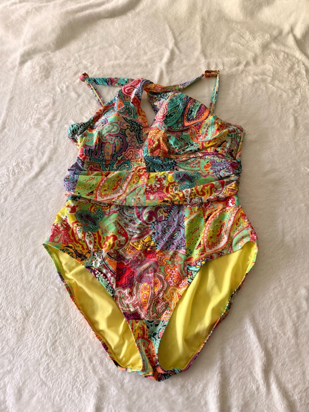 Bleu Rod Beattie Bohemian Paradise 1pc Swimsuit Size 14 - Picture 3 of 10
